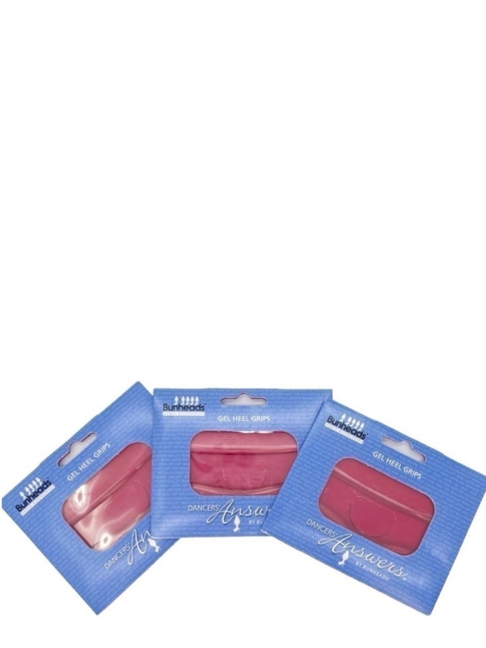Bunheads Gel Heel Grips Dancers Answers Three Packages New in Original Package